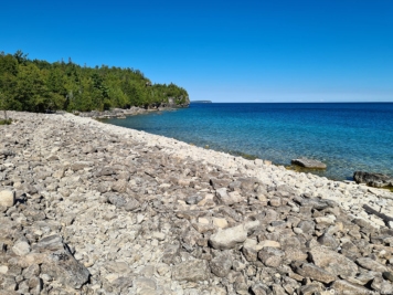 Stone beach of Georgian Bay