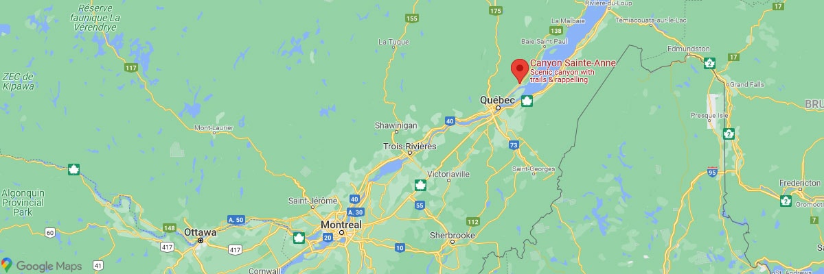 Anne, Quebec, Kanada, Lage, Karte