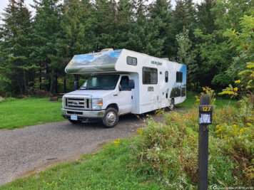 The campground in Bronte Creek Provincial Park