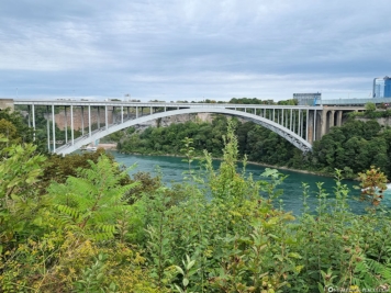 The Rainbow Bridge between Canada and the USA
