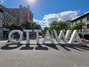Ottawa Schriftzug am ByWard Market
