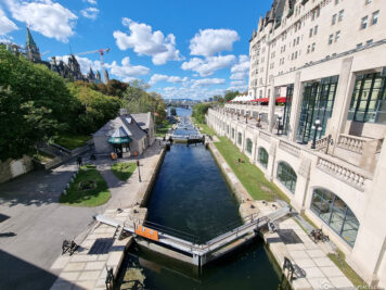 Mündung des Rideau Canal in den Ottawa-Fluss