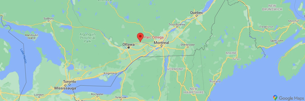Park Omega, Kanada, Map