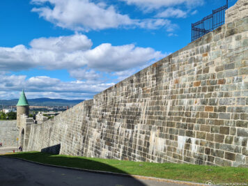 The city walls of Quebec