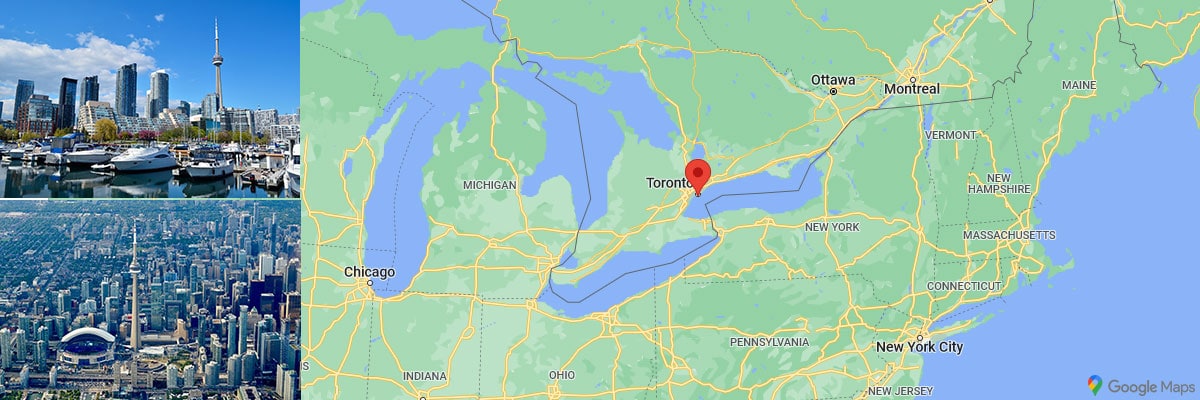 Toronto Location Map