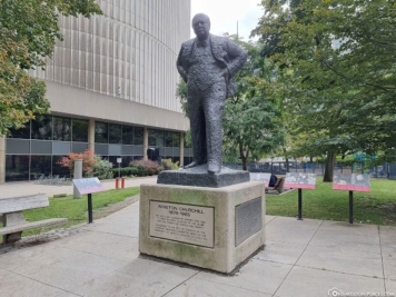 Statue von Winston Churchill 