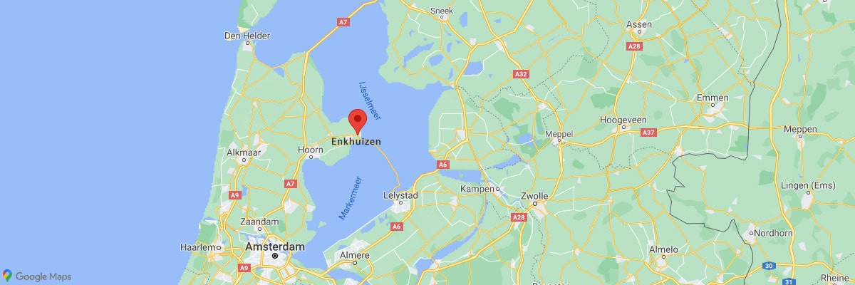 Enkhuizen, Location, Map