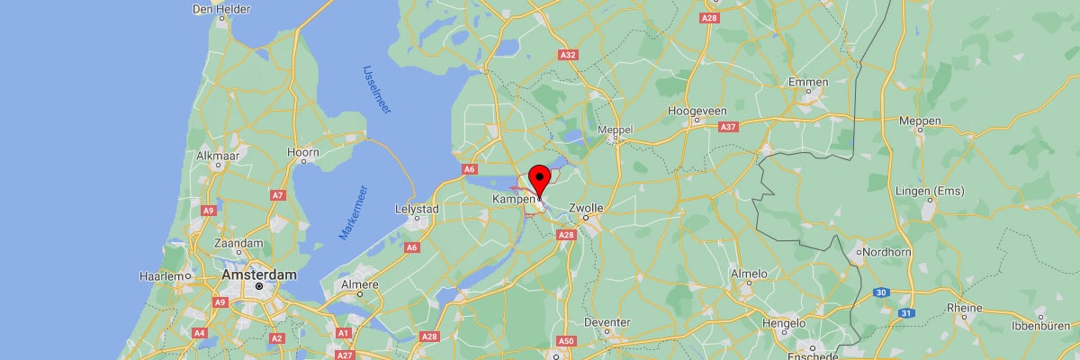 Kampen, Niederlande, Karte