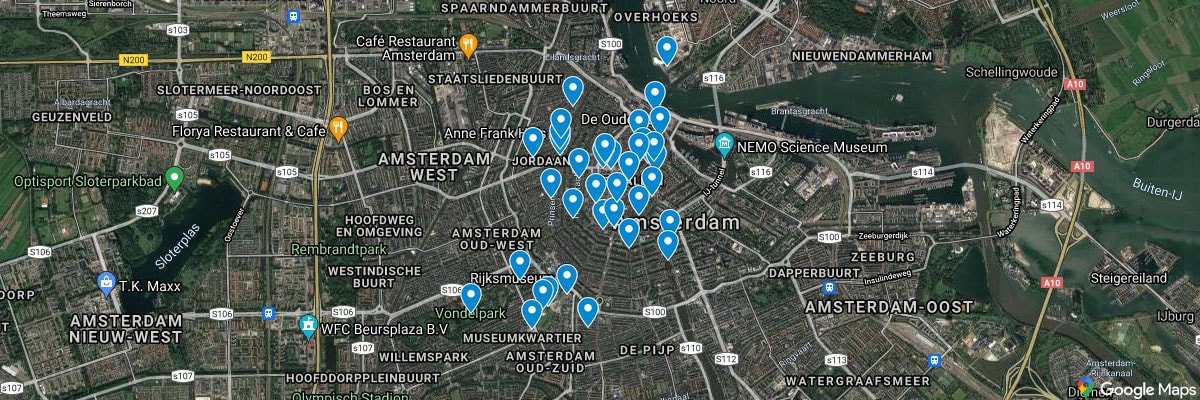 Sehenswürdigkeiten, Amsterdam, Karte, Plan