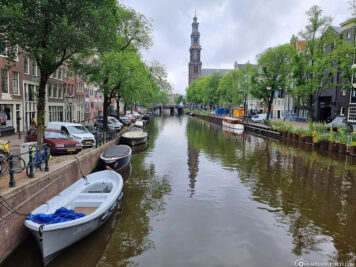 The canals in Amsterdam