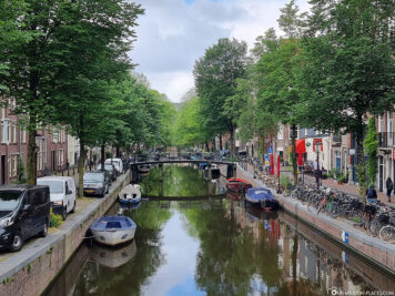 The canals in Amsterdam