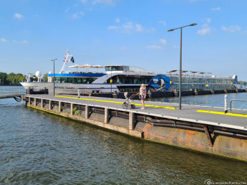 Our VIVA Cruises pier in Amsterdam