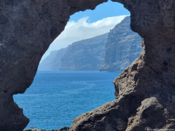 View through the rock hole