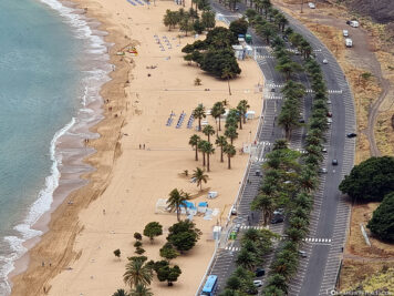 The beach Playa de Las Teresitas