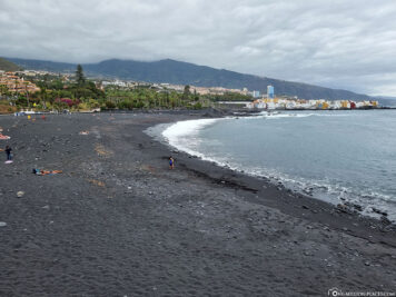 The black beach in Tenerife