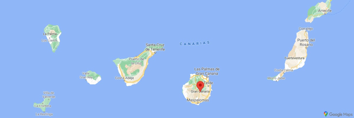 Gran Canaria, Location, Map