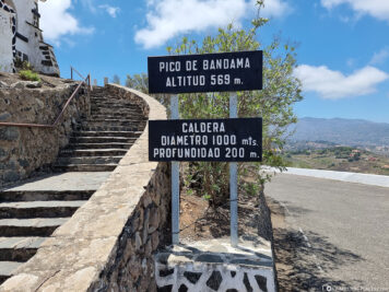 Der Berggipfel Pico de Bandama