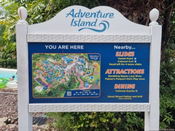 Karte des Adventure Island 