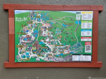 Karte von Busch Gardens