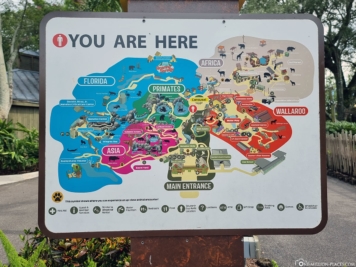 Karte des Zoos