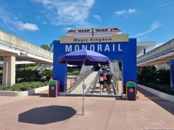 Entrance to the monorail  
