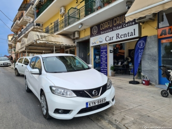 Our car rental for Corfu