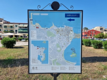 Karte von Korfu-Stadt