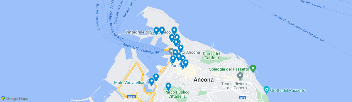 Ancona Shenswürdigkeiten Map