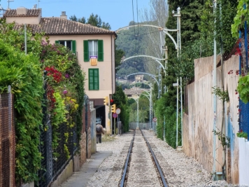 The railway line to Port de Sóller