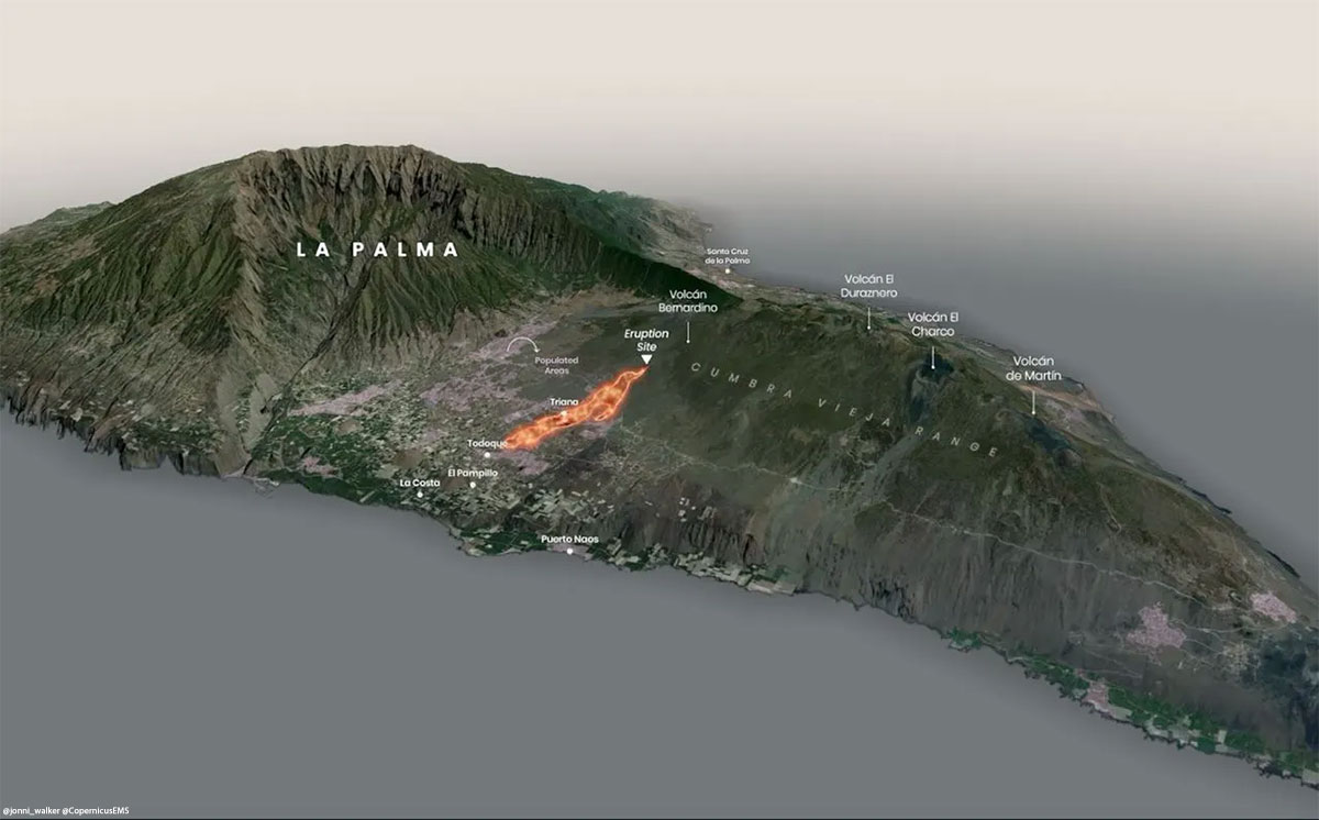 La Palma Cumbre Vieja Vulkanausbruch