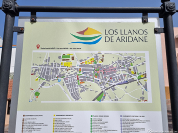 A map of Los Llanos de Aridane