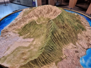 Ein Modell der Insel La Palma