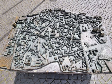 Modell der Altstadt von Erfurt