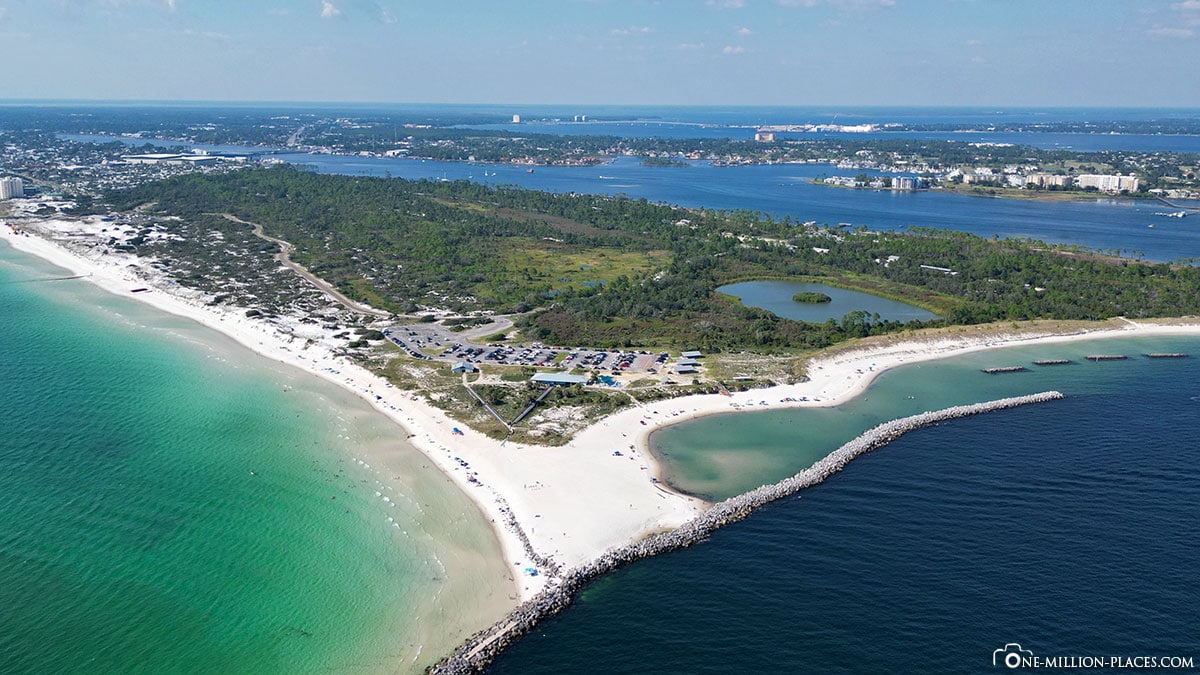 St. Andrews State Park in Florida, Aerial, Drone