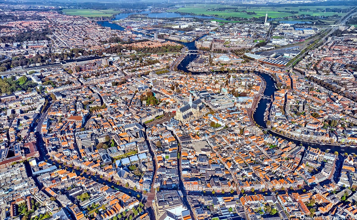 Haarlem, Netherlands, Aerial View, drone, aerial view