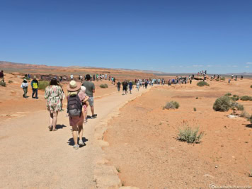 Wanderweg zum Aussichtspunkt des Horseshoe Bend