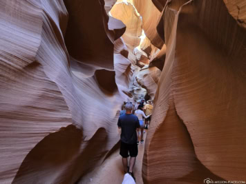 Ausgang aus dem Lower Antelope Canyon