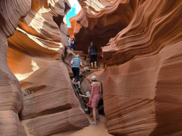 Ausgang aus dem Lower Antelope Canyon