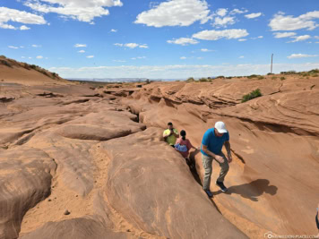 Ausgang aus dem Lower Antelope Canyon