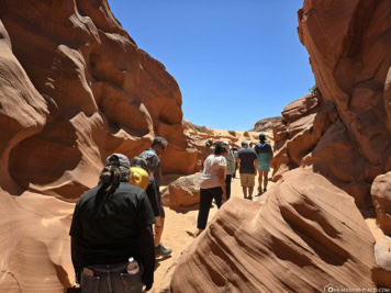 Ausgang des Upper Antelope Canyon