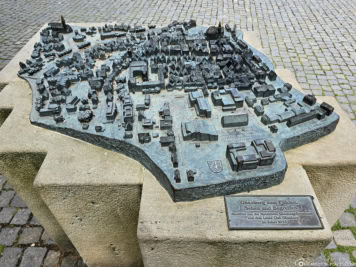 Modell der Altstadt von Günzburg