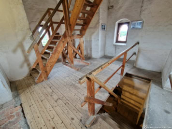 Stairs in the mold tower