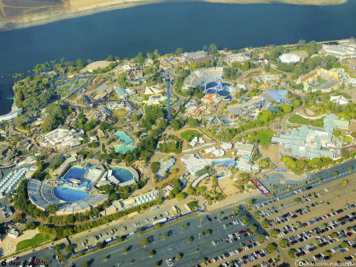 Luftaufnahme von SeaWorld San Diego