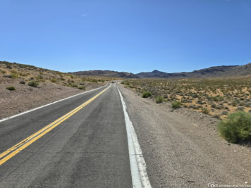 Strecke von Las Vegas zum Valley of Fire