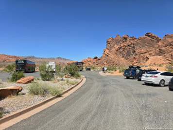 Parkplatz am Visitor Center