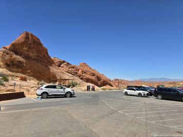 Parkplatz am White Domes Loop