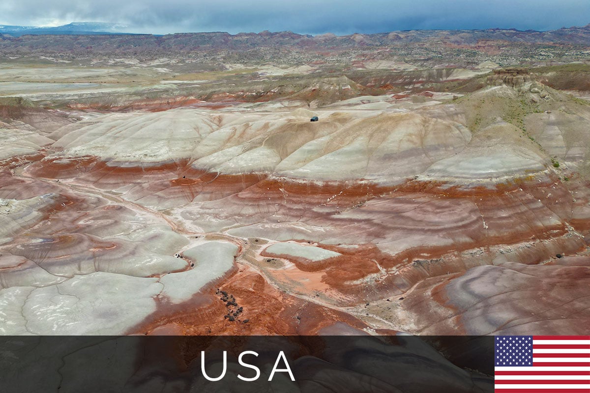 Bentonite Hills Utah Titelbild