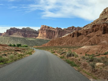 Scenic Drive im Capitol Reef NP