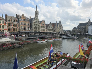 The Graslei in Ghent