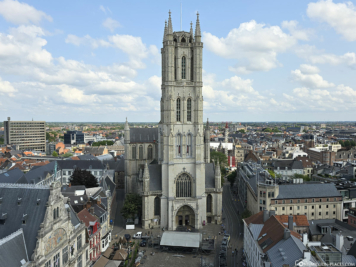West side with tower from the Belfry opposite